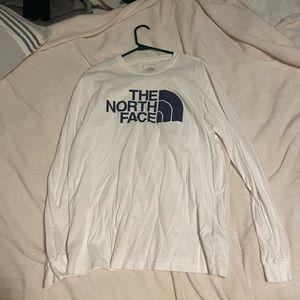 North face long sleeve large white